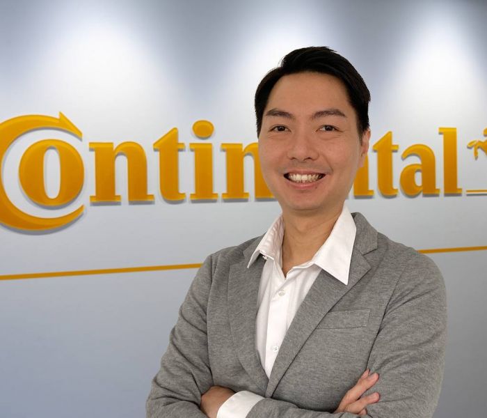 Kontinentals Produktmanager Teck Seng Chew spricht über Reifenlösungen für Hafenanwendungen. (Foto: Continental AG)